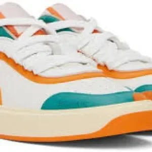 Balmain | Shoes | Balmain Teal And Orange Sneakers | Poshmark